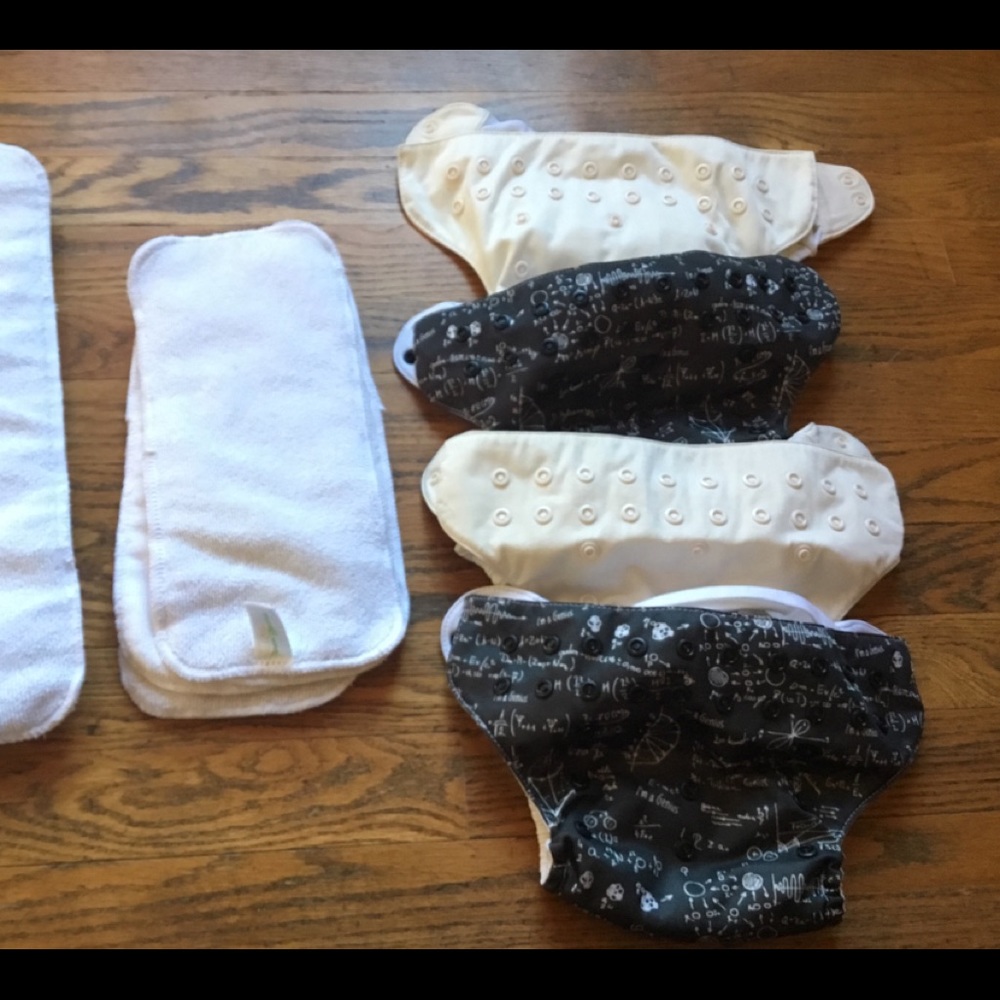 4 BumGenius diapers Pocket Style Einstein PrintGUC